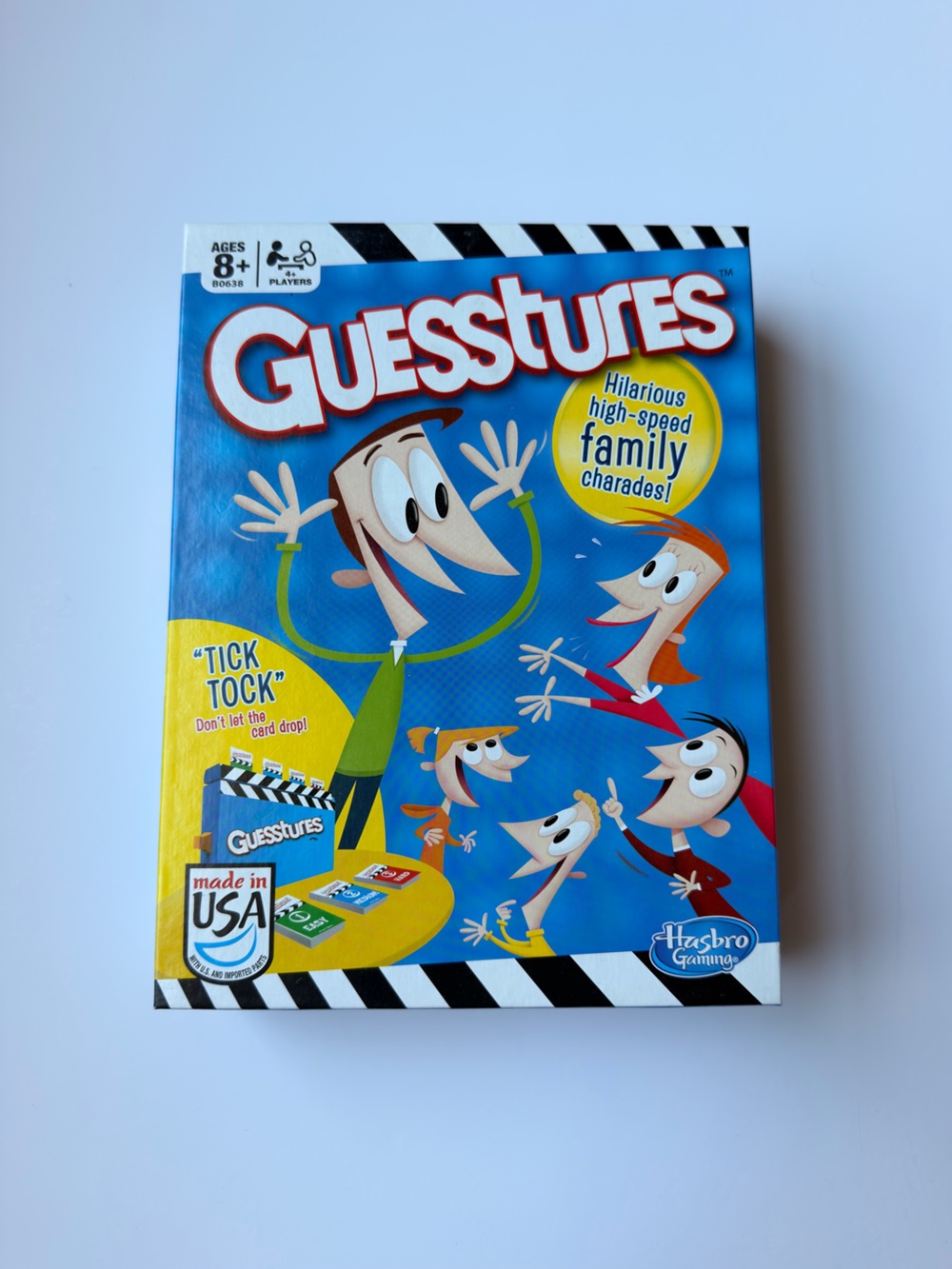 Guessstures Family Charades Party Game - Blue